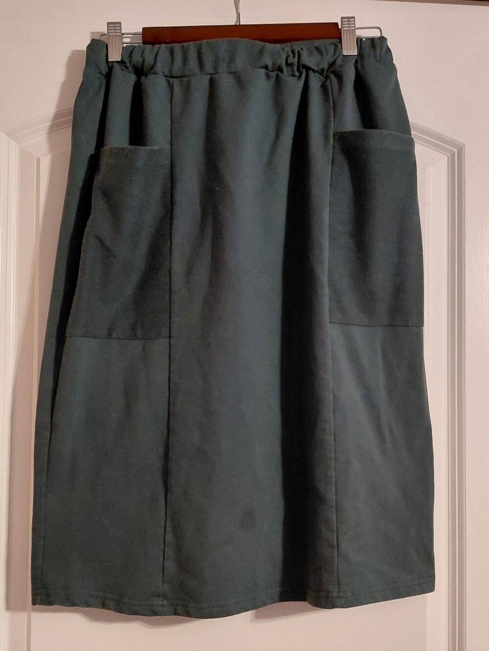 Knit Army Green Pencil Skirt
